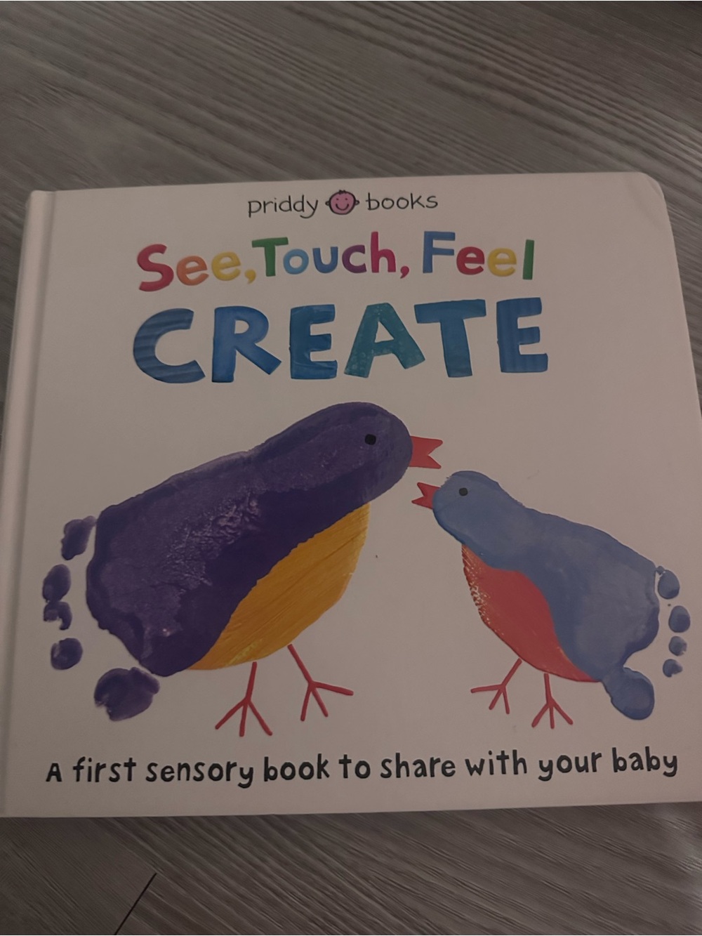 See, Touch, Feel CREATE - Purple and Blue Sensory Baby Book